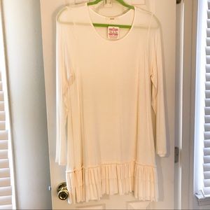 Cream Tunic Top - Size Large - New With Tags